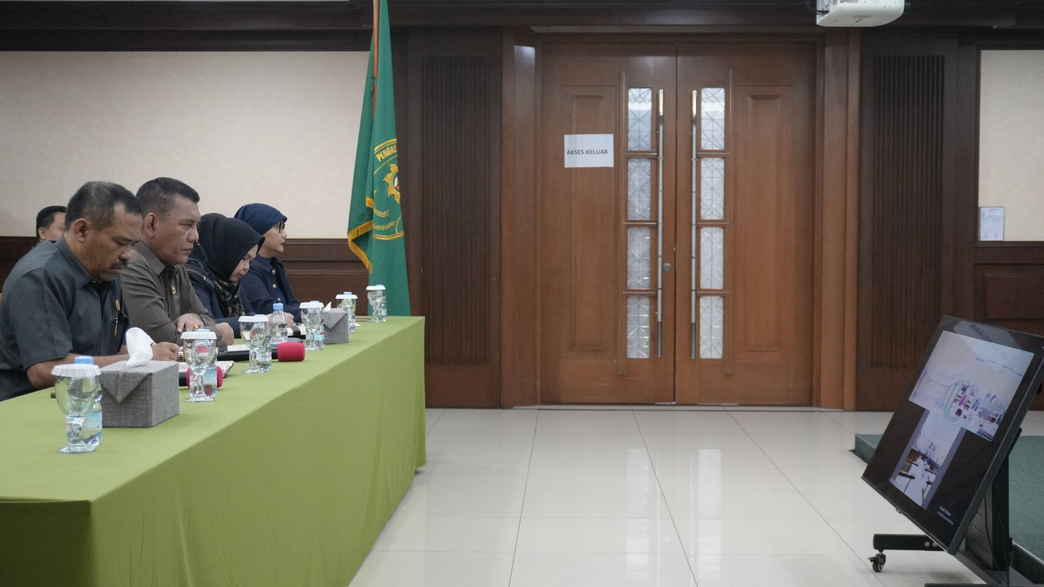 PENGAWASAN DAN MONITORING EVALUASI SECARA VIRTUAL OLEH PENGADILAN TINGGI JAKARTA BULAN MEI