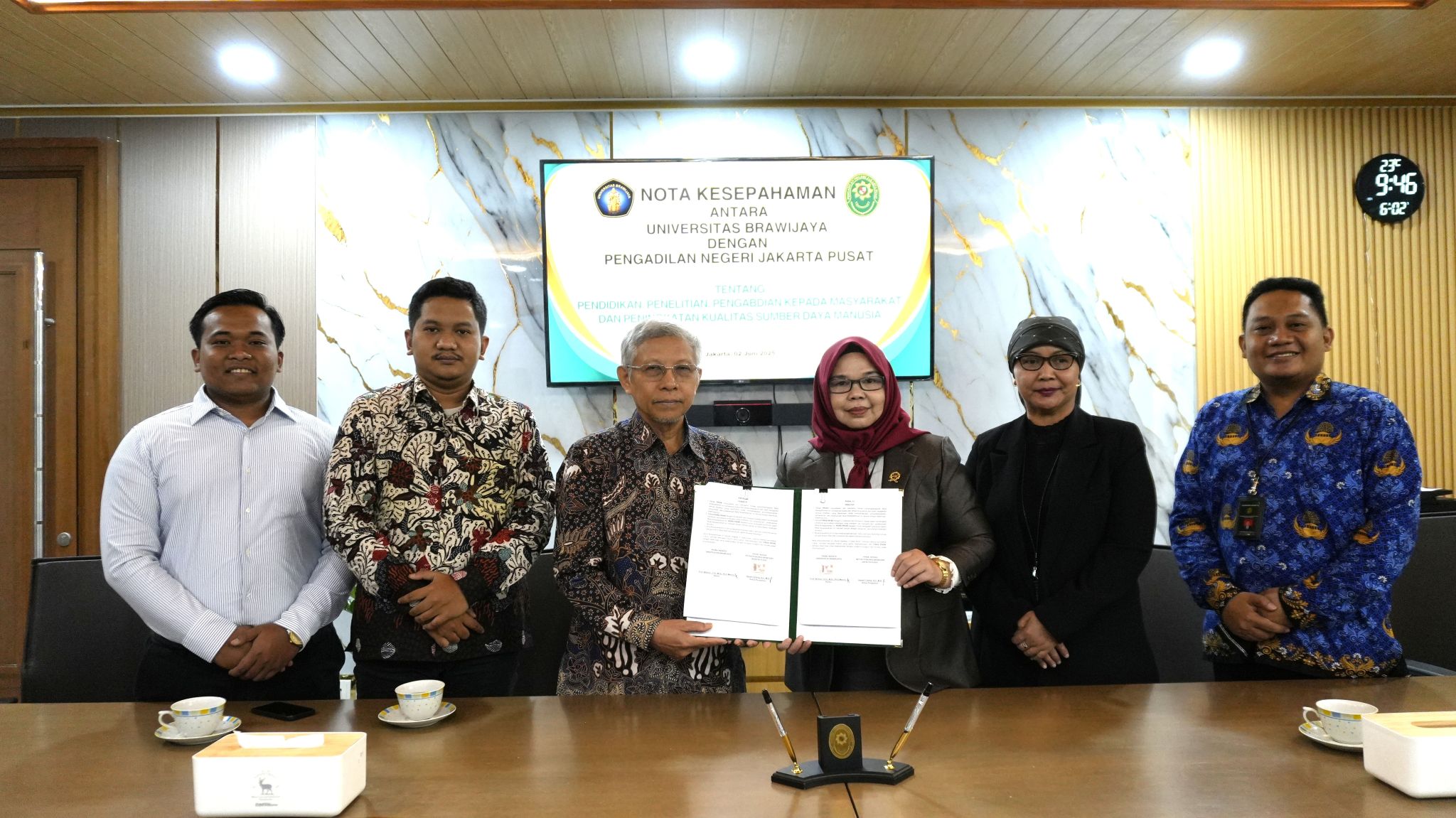 PENANDATANGAN NOTA KESEPAHAMAN PENGADILAN NEGERI JAKARTA PUSAT DENGAN UNIVERSITAS BRAWIJAYA