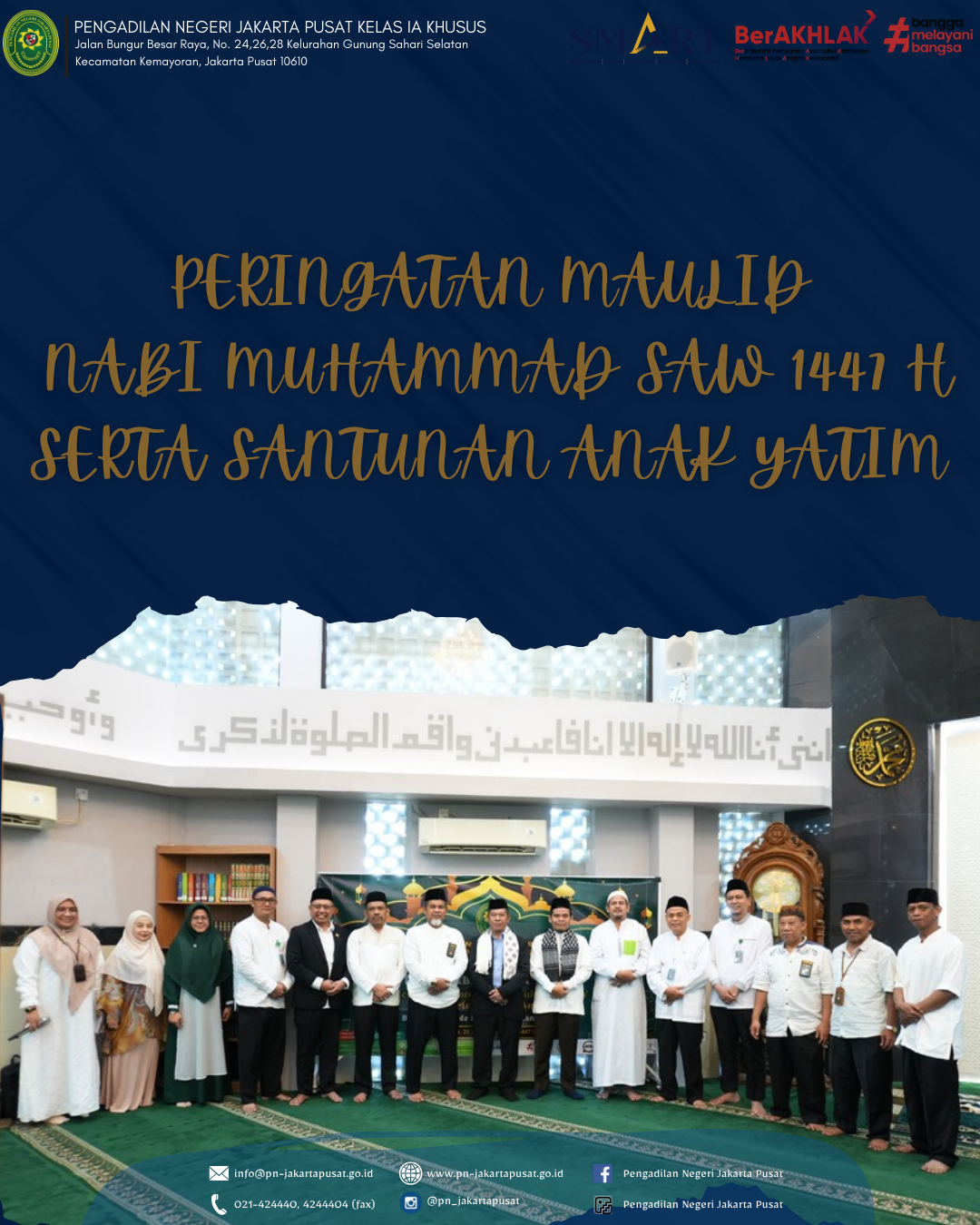 PERINGATAN MAULID NABI MUHAMMAD SAW 1447 H SERTA SANTUNAN ANAK YATIM