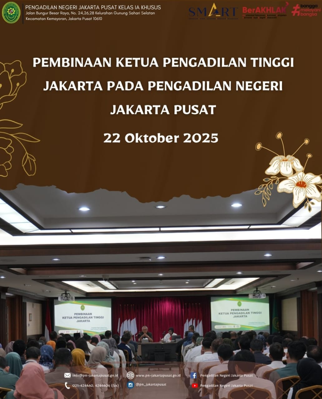 PEMBINAAN OLEH KETUA PENGADILAN TINGGI JAKARTA PADA PENGADILAN NEGERI JAKARTA PUSAT KELAS IA KHUSUS