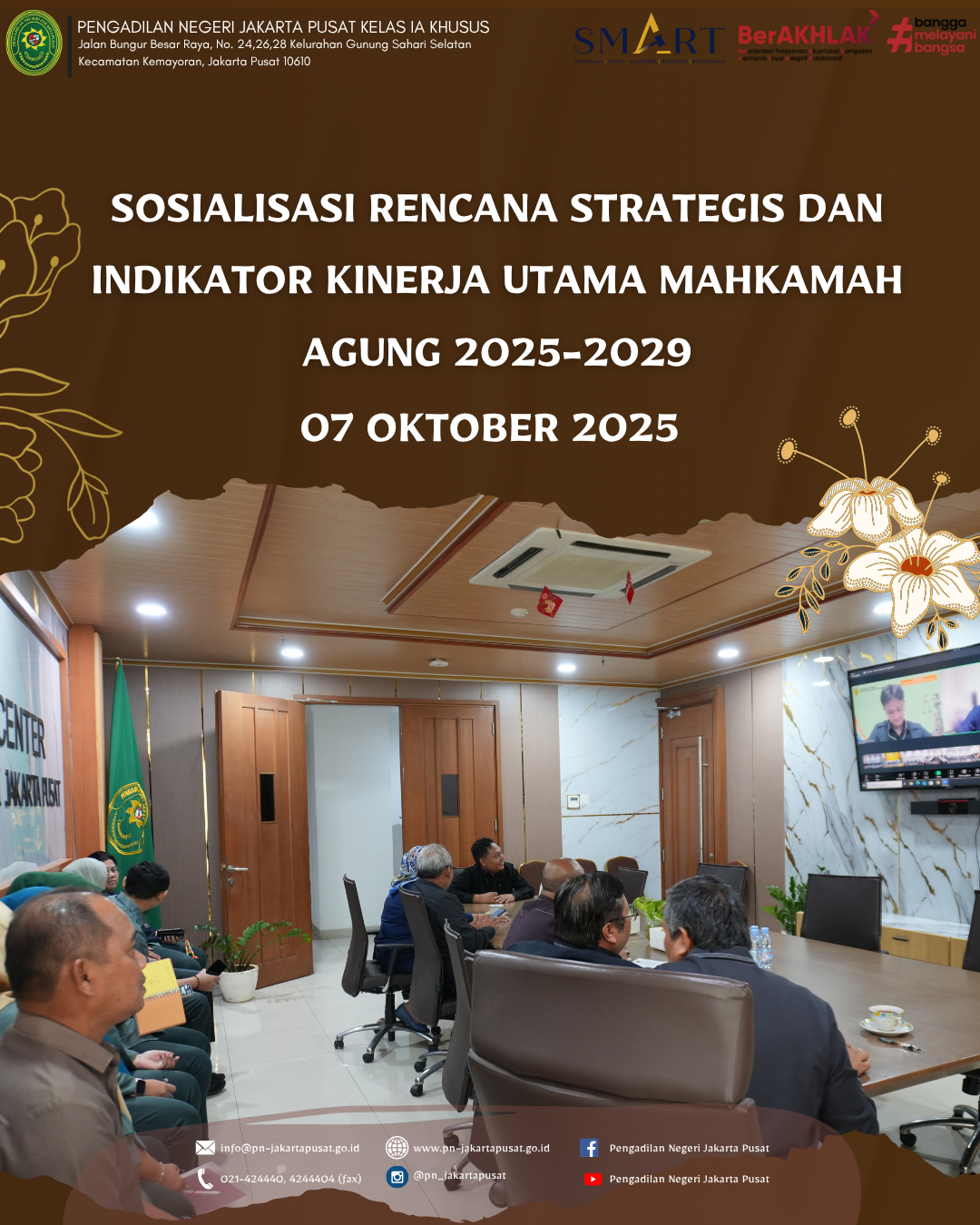 SOSIALISASI RENCANA STRATEGIS DAN INDIKATOR KINERJA UTAMA MAHKAMAH AGUNG 2025-2029
