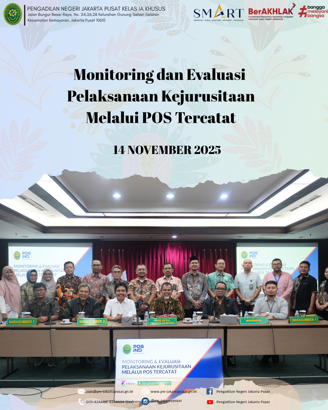 MONITORING DAN EVALUASI PELAKSANAAN KEJURUSITAAN MELALUI POS TERCATAT