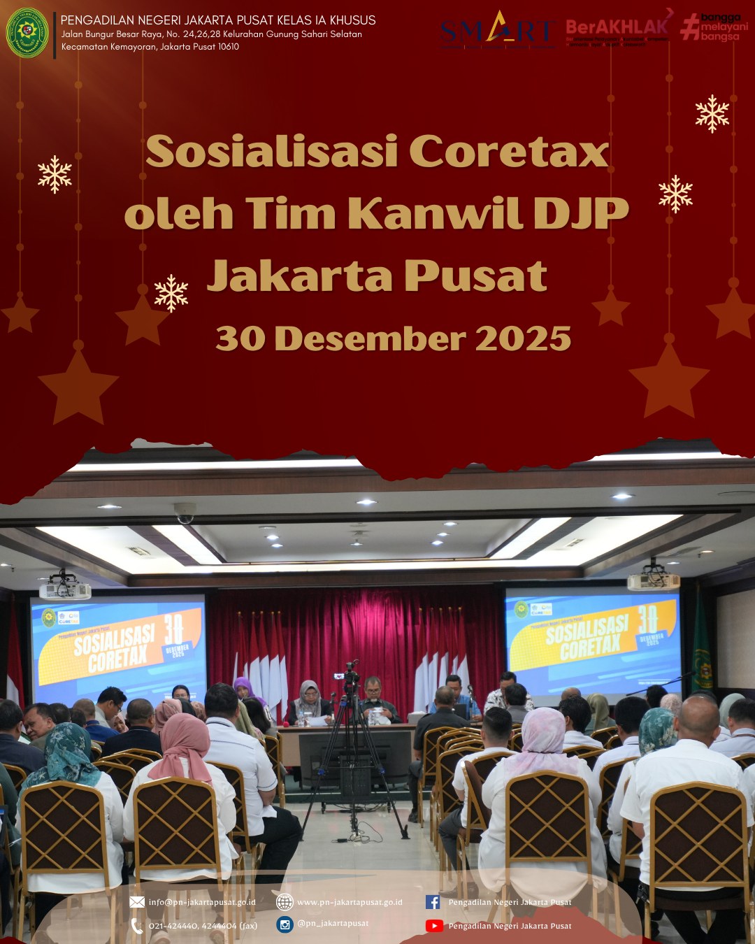 SOSIALISASI CORETAX OLEH TIM KANTOR WILAYAH DIREKTORAT JENDERAL PAJAK JAKARTA PUSAT