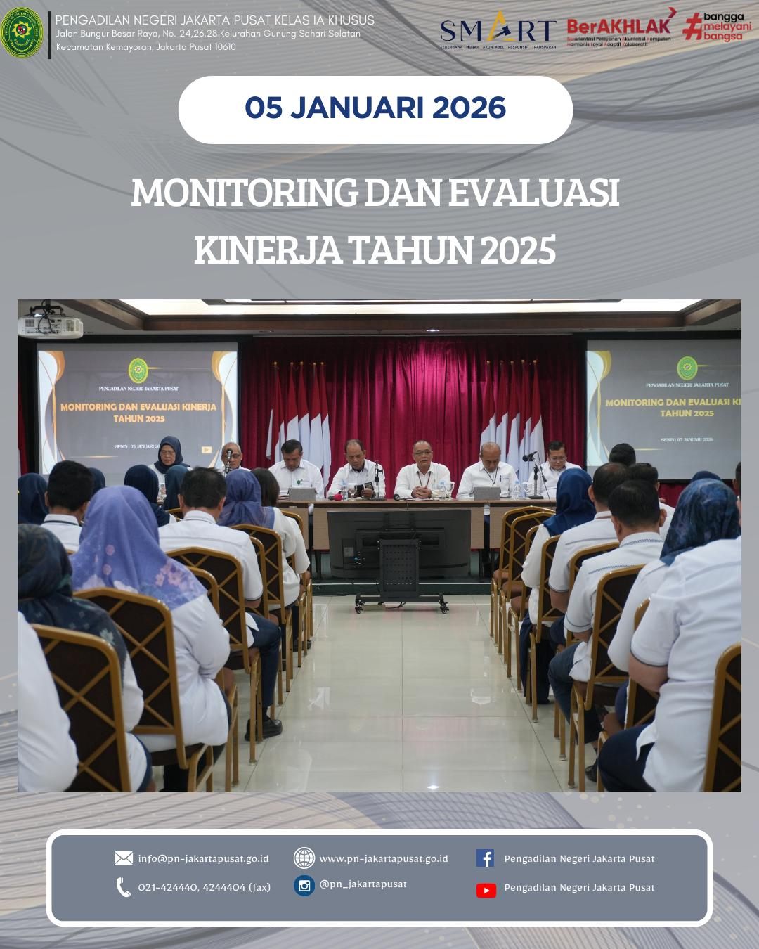 MONITORING DAN EVALUASI KINERJA TAHUN 2025