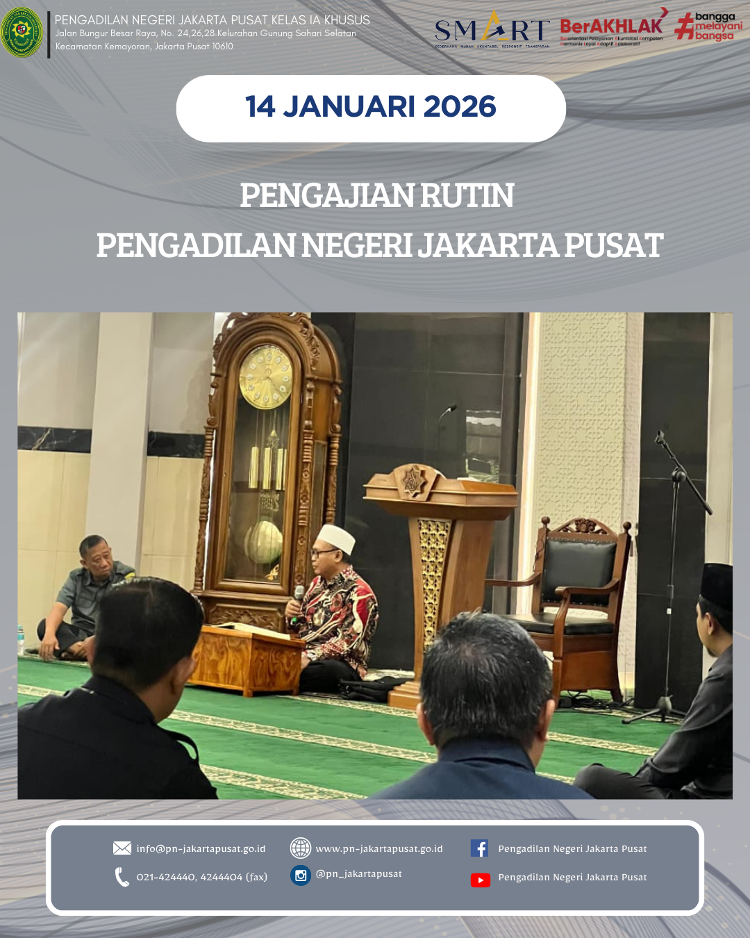 PENGAJIAN RUTIN PENGADILAN NEGERI JAKARTA PUSAT