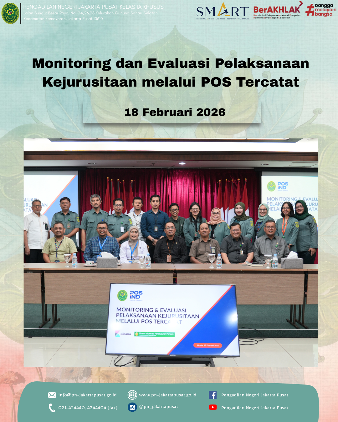 MONITORING DAN EVALUASI PELAKSANAAN KEJURUSITAAN MELALUI POS TERCATAT