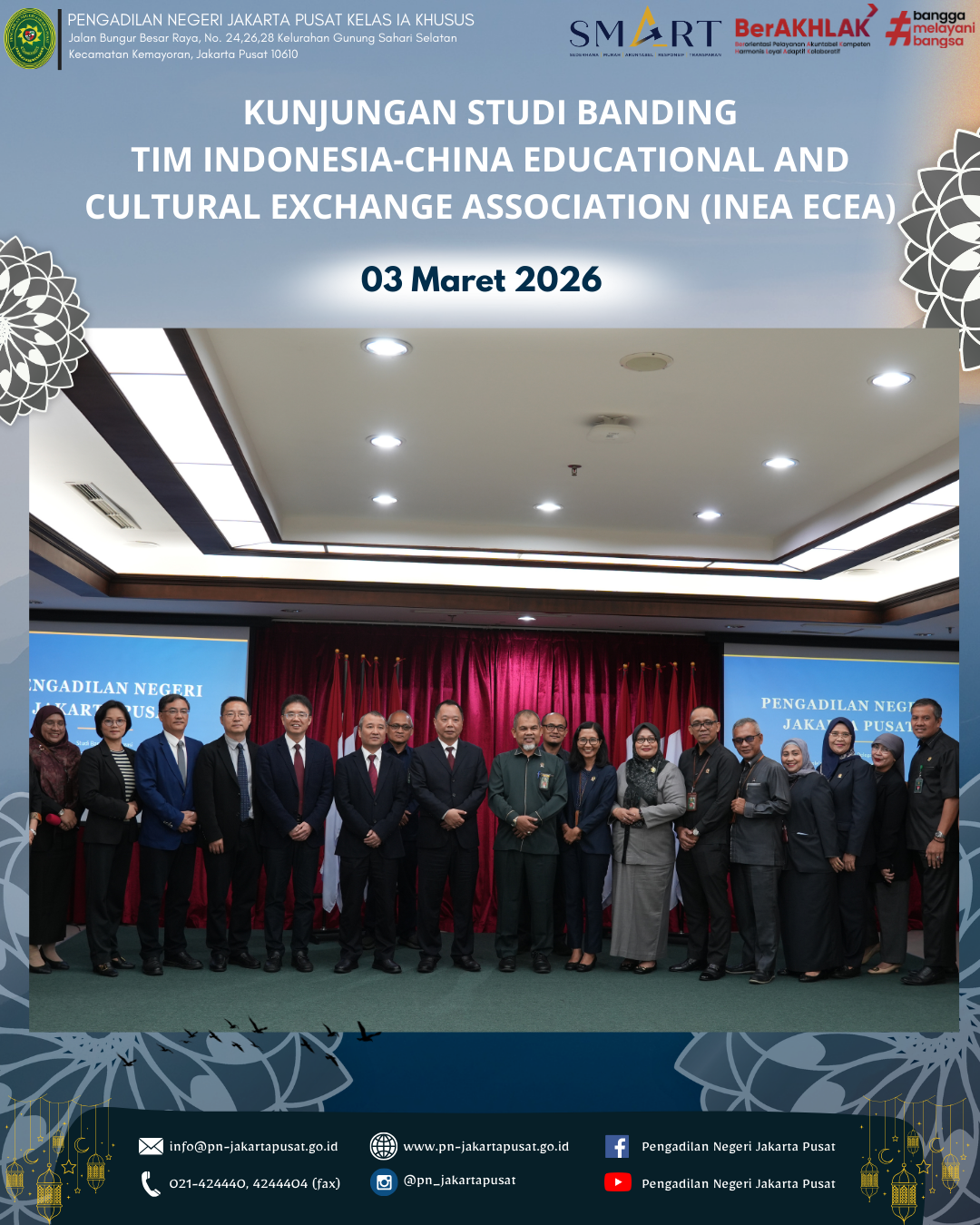 KUNJUNGAN STUDI BANDING TIM INDONESIA-CHINA EDUCATIONAL AND CULTURAL EXCHANGE ASSOCIATION