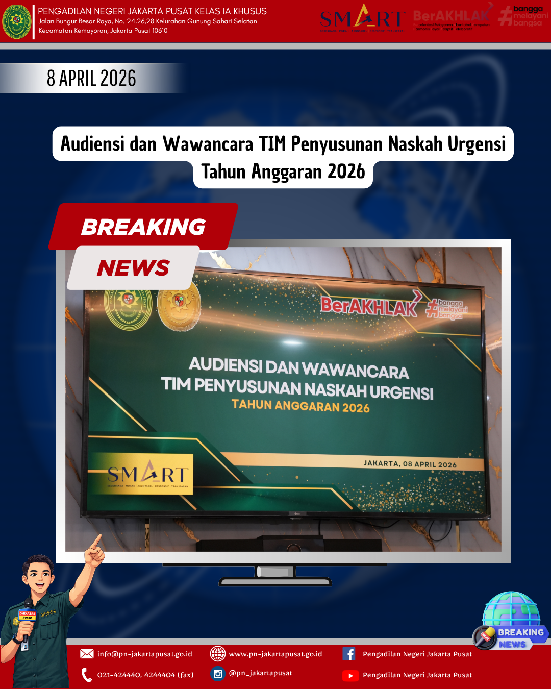 AUDIENSI DAN WAWANCARA TIM PENYUSUNAN NASKAH URGENSI TAHUN ANGGARAN 2026